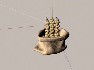 sack of potatoes 3D Model