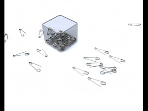 safety pin Modèle 3D