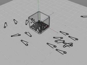 безпечна шпилька 3D Модель
