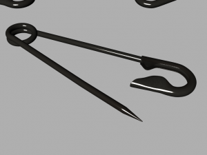 safety pin Modèle 3D