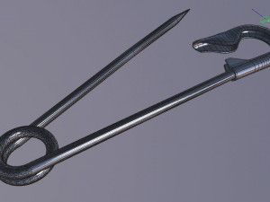 safety pin Modèle 3D