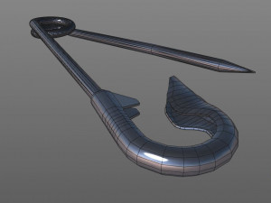 safety pin Modèle 3D