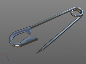 safety pin Modèle 3D