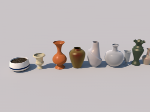 vase collection Modèle 3D