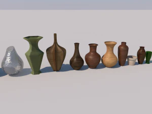 vase collection 3D Model