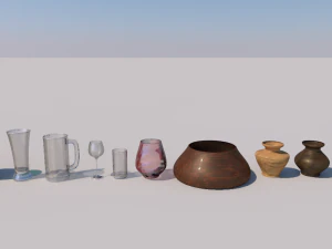 vase collection 3D Model