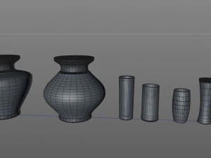 vase collection 3D Model