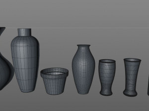 vase collection Modèle 3D