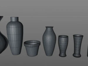 vase collection 3D Model