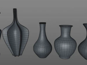 vase collection 3D Model