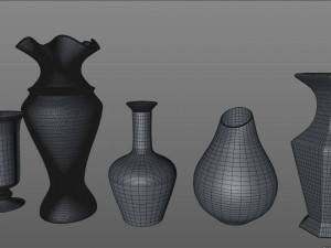 vase collection Modèle 3D
