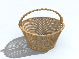 wicker basket 3D Model