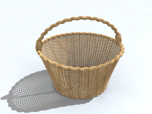 keranjang anyaman Model 3D