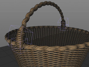 wicker basket 3D Model