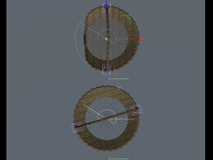 keranjang anyaman Model 3D