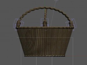 keranjang anyaman Model 3D