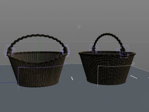 keranjang anyaman Model 3D