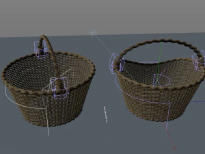 keranjang anyaman Model 3D