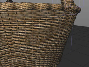 keranjang anyaman Model 3D