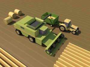 farm low poly 3D Model