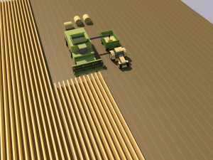 farm low poly 3D-Modell