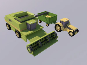 farm low poly 3D Model