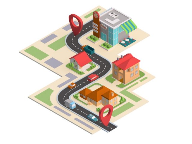 city low poly 3D 模型 .c4d .max .obj .3ds .fbx .stl .blend 