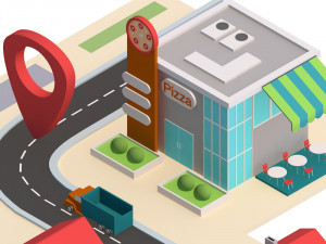 city low poly 3D 模型