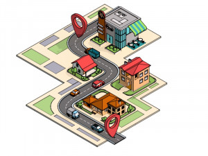 city low poly 3D 模型