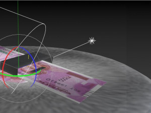 2000 rupee indian currency notes Model 3D