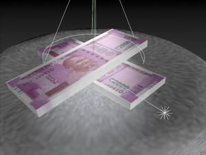 2000 rupee indian currency notes Model 3D