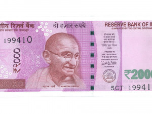 2000 rupee indian currency notes Model 3D