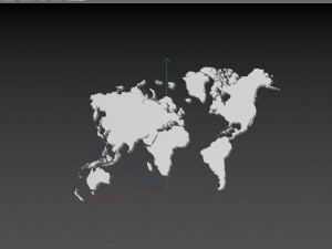 world earth extrude map 3D Модель