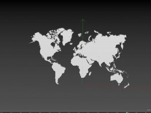 world earth extrude map 3D Модель
