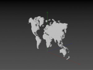 world earth extrude map 3D Модель