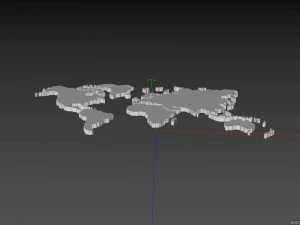 world earth extrude map 3D Model