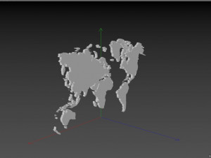 world earth extrude map 3D Модель