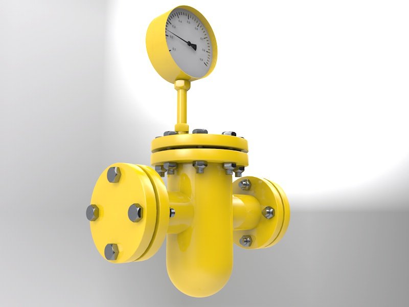 Gas Pipe Line Meter 3d Model In Other 3dexport