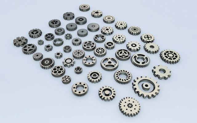 gears kit bash 3Dモデル .c4d .max .obj .3ds .fbx .stl .blend 