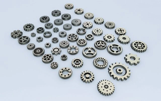 gears kit bash 3D Model .c4d .max .obj .3ds .fbx .stl .blend 