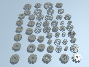 gears kit bash 3Dモデル