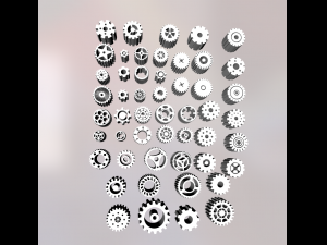 gears kit bash 3Dモデル