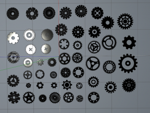 gears kit bash 3Dモデル