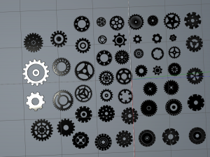 gears kit bash 3Dモデル