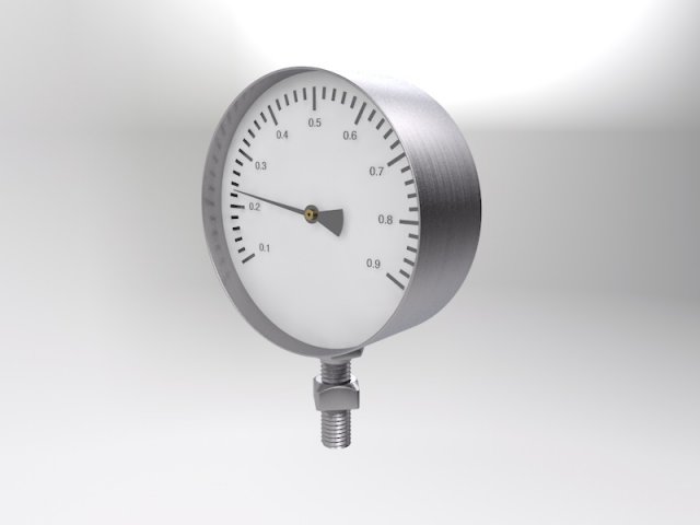 manometer 3D Model .c4d .max .obj .3ds .fbx .stl .blend 