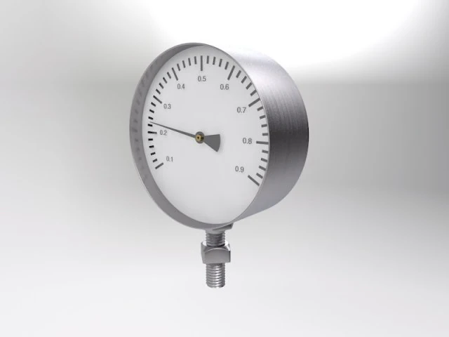 manometer 3D Model .c4d .max .obj .3ds .fbx .stl .blend 