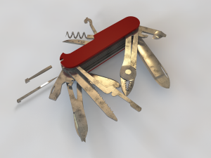 swiss knife 3D Модель