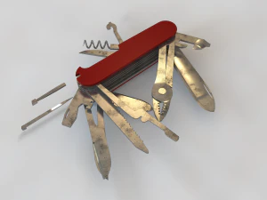cuchillo suizo Modelo 3D