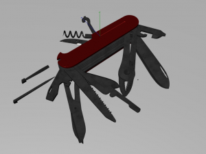 swiss knife 3D Модель