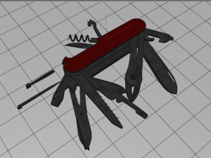 swiss knife 3D Модель
